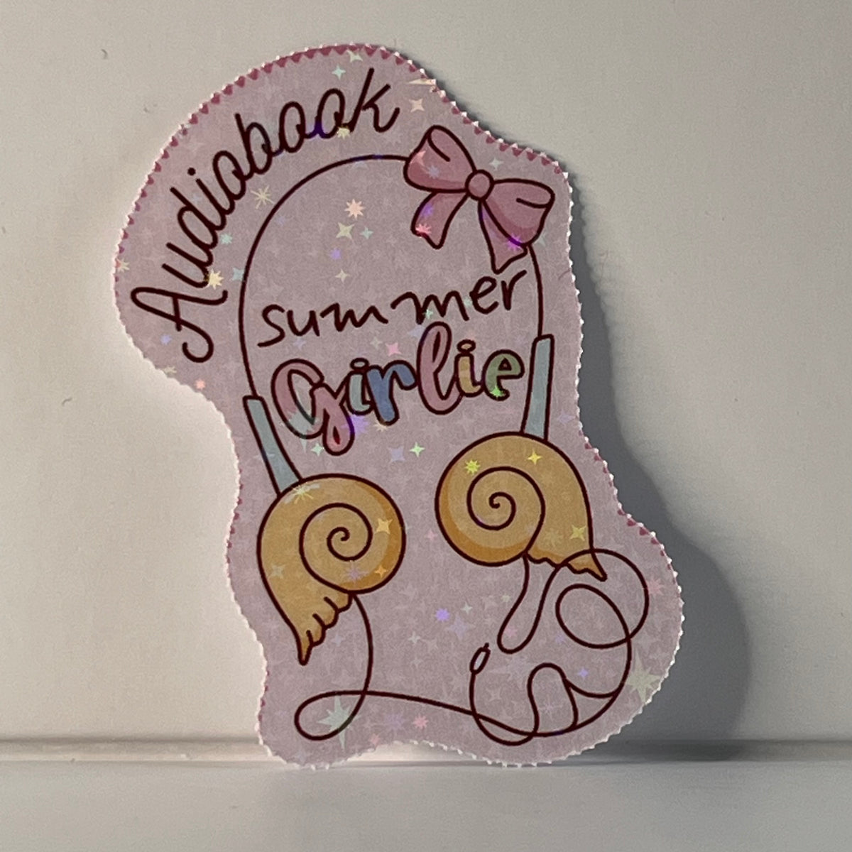 Audiobook Girlie | Vinyl Stickers for Readers | BookTok & Romance | Bossy Scribes