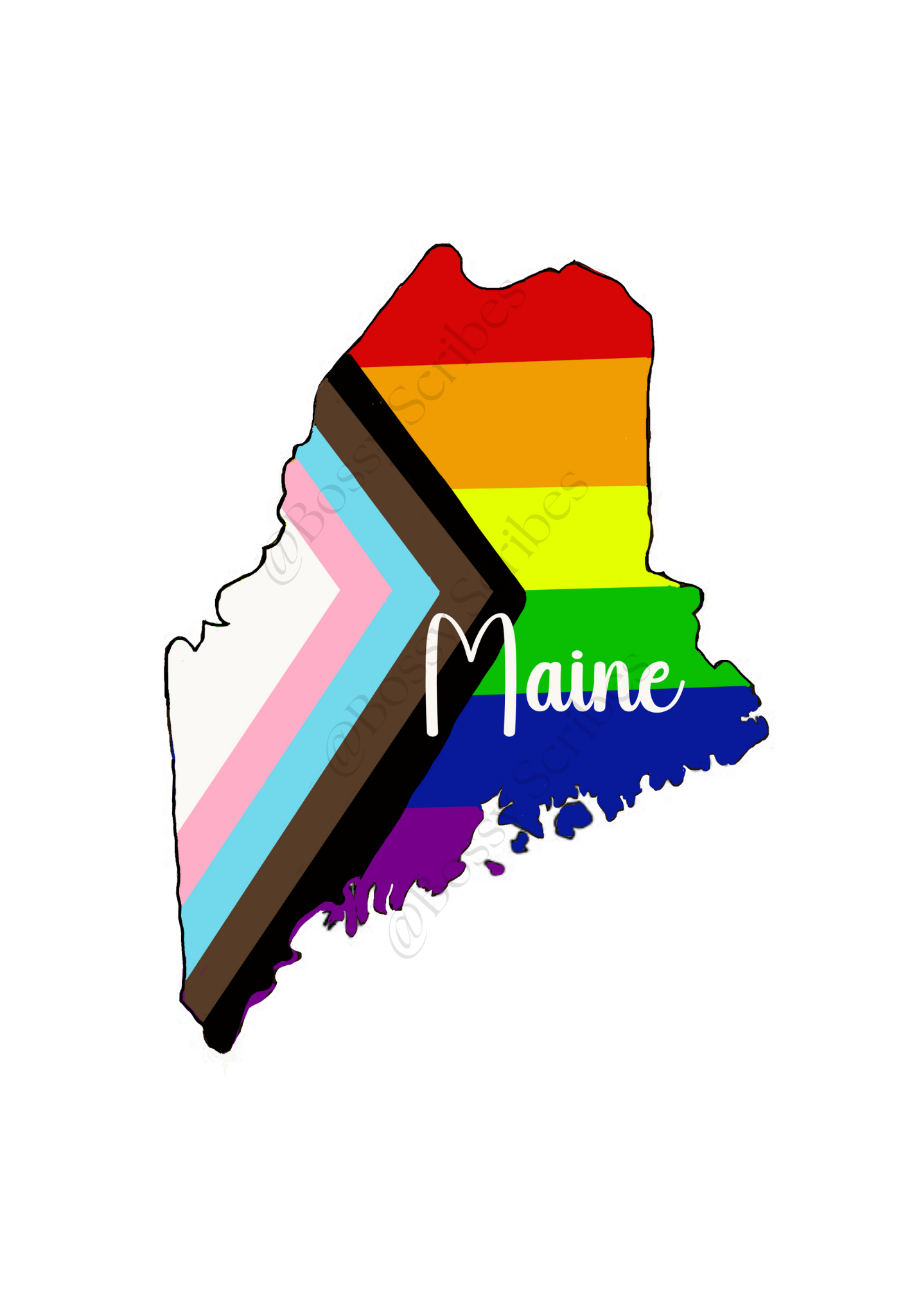 US States PRIDE Stickers