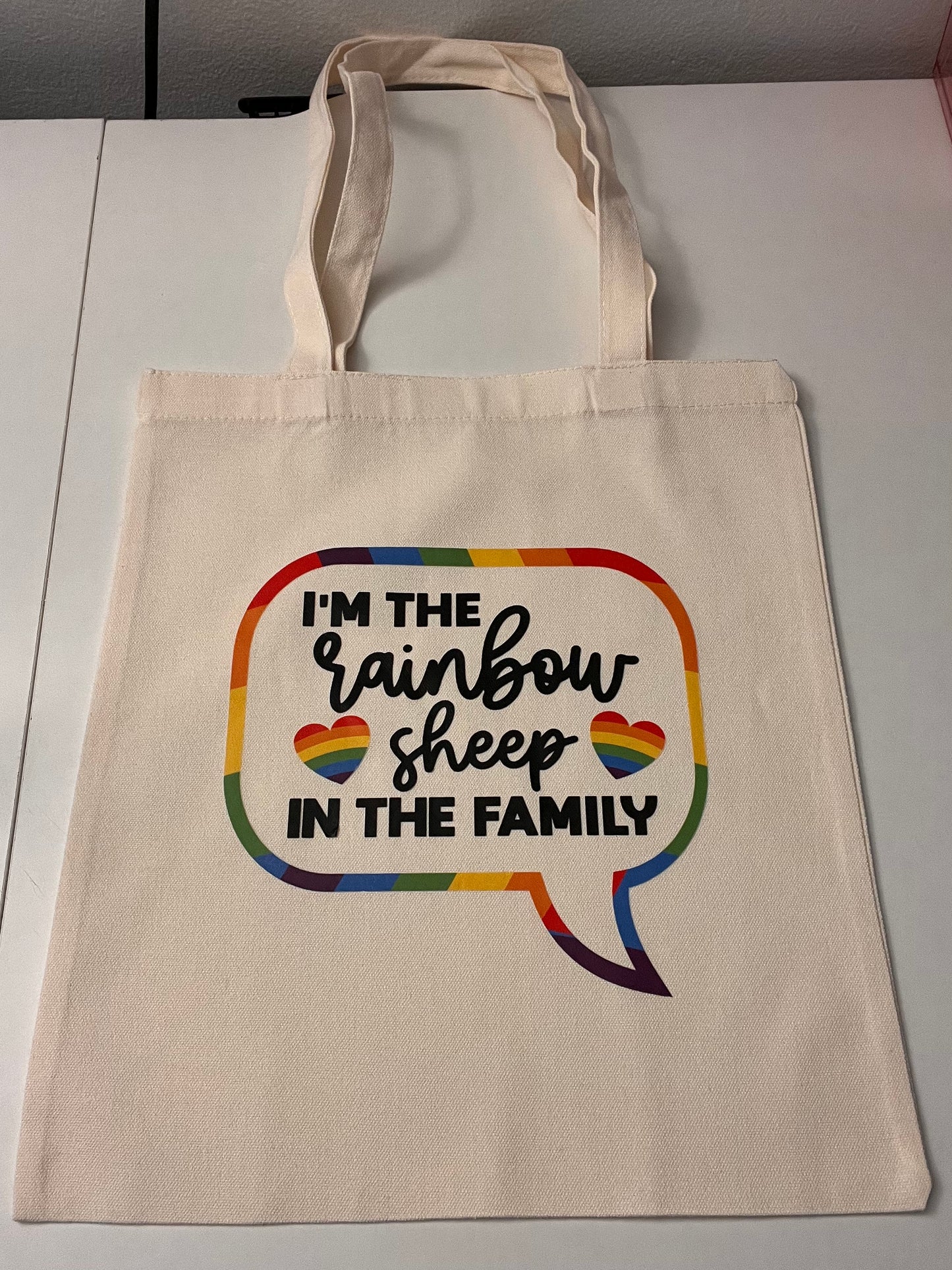 "Rainbow Sheep of the Family" Pride Tote