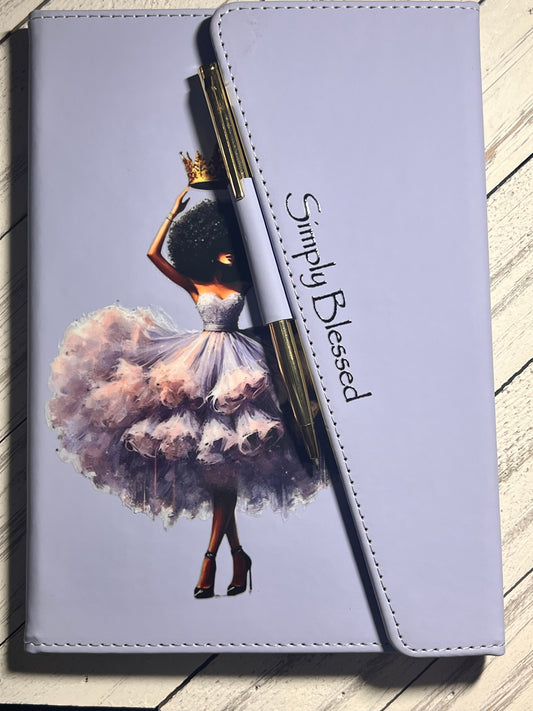 Simply Blessed Ballerina Premium Leather Notebook