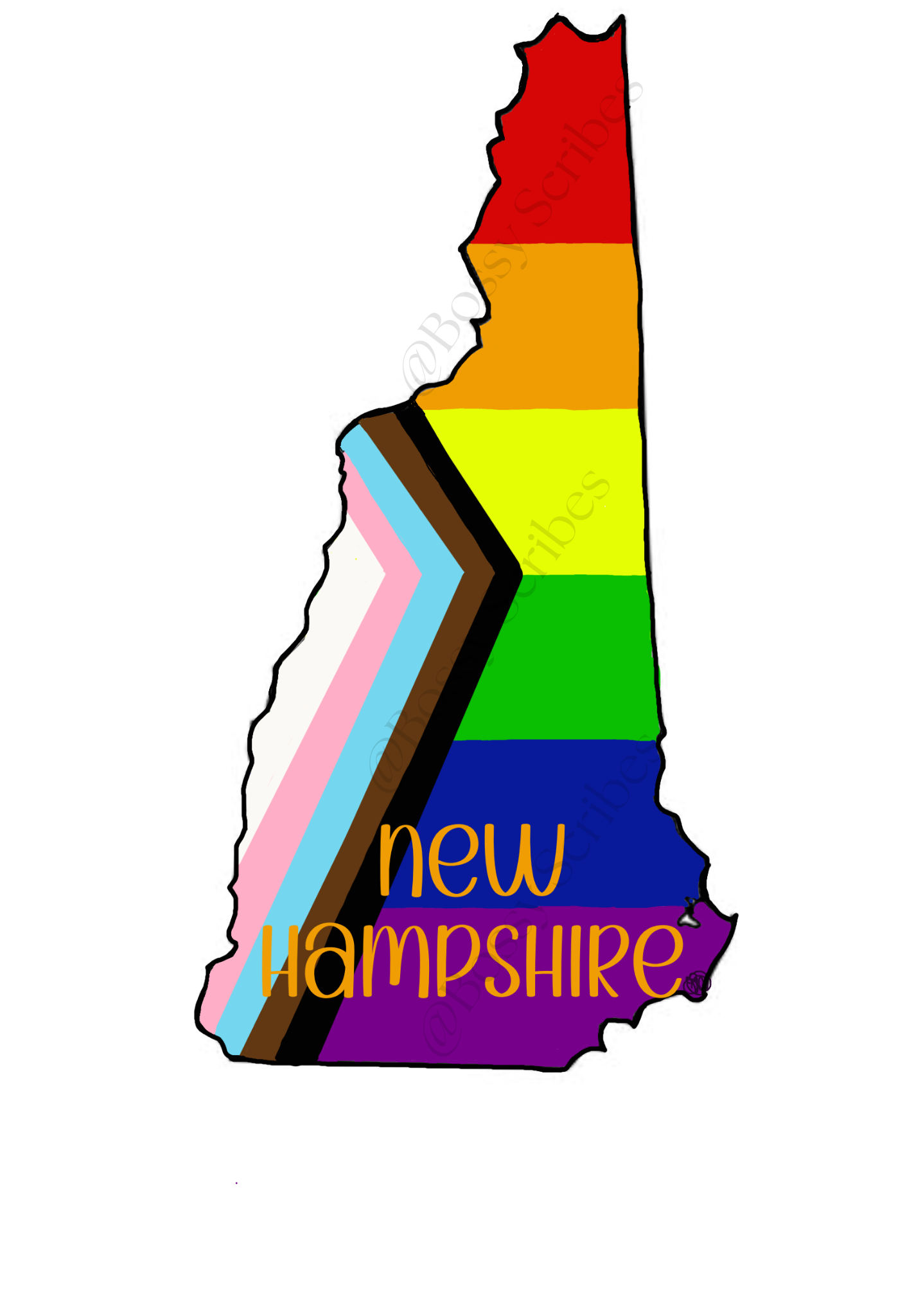 US States PRIDE Stickers