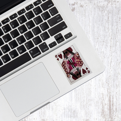 Black Queen of Hearts - Sticker