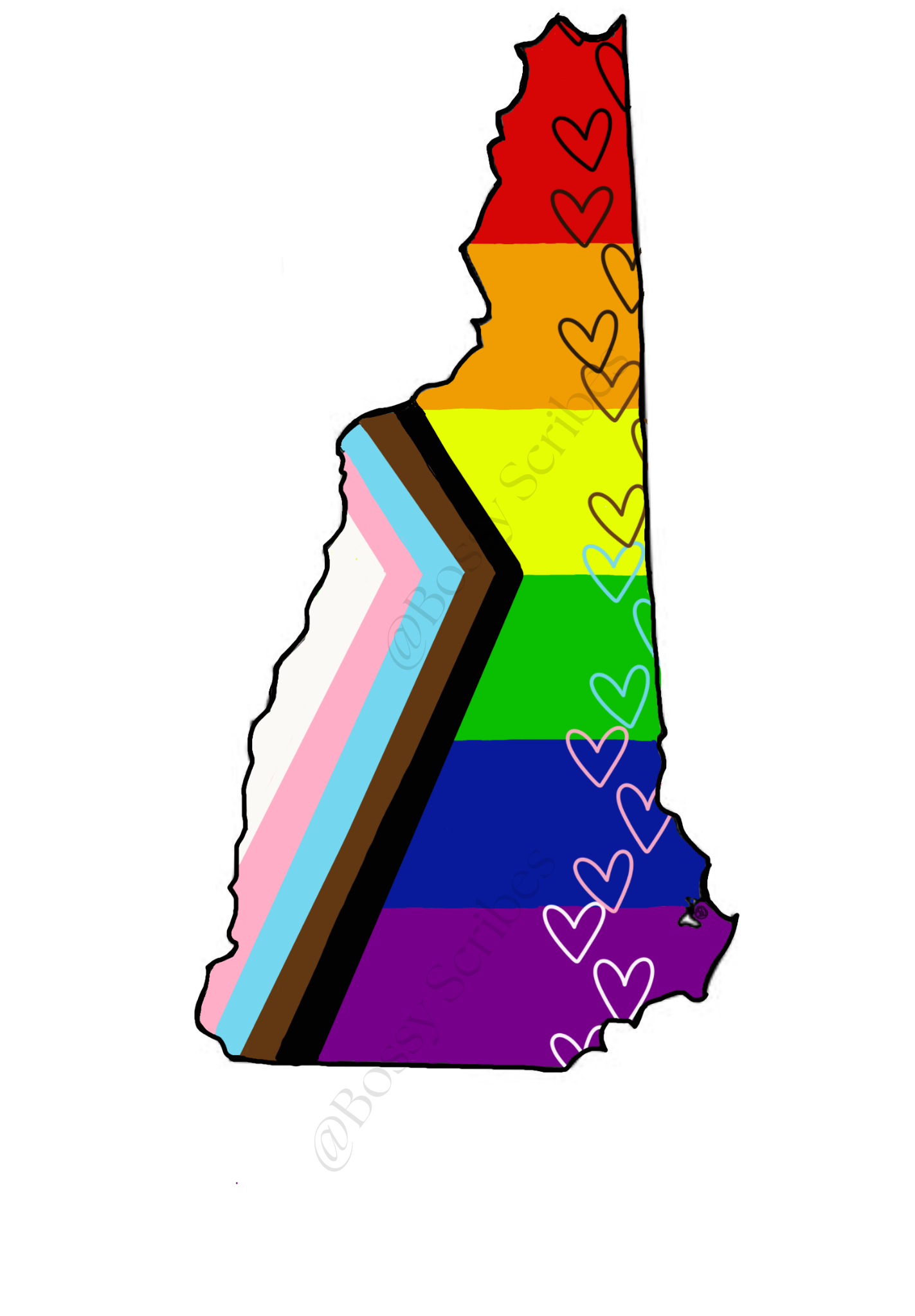 US States PRIDE Stickers