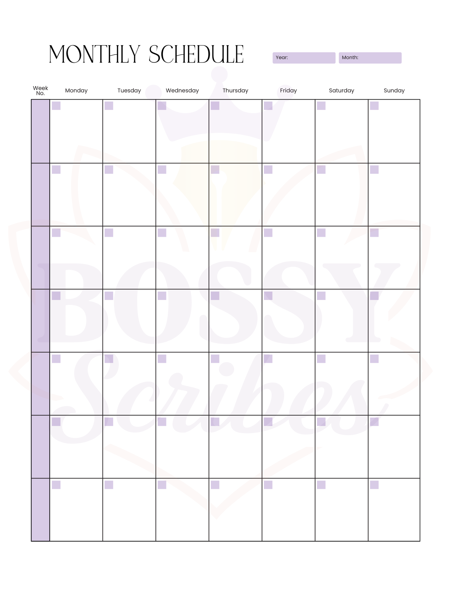 90-Day Planner | 3-Month Goal Setting & Daily Productivity Planner by Bossy Scribes