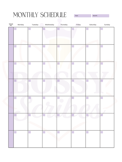 90-Day Planner | 3-Month Goal Setting & Daily Productivity Planner by Bossy Scribes
