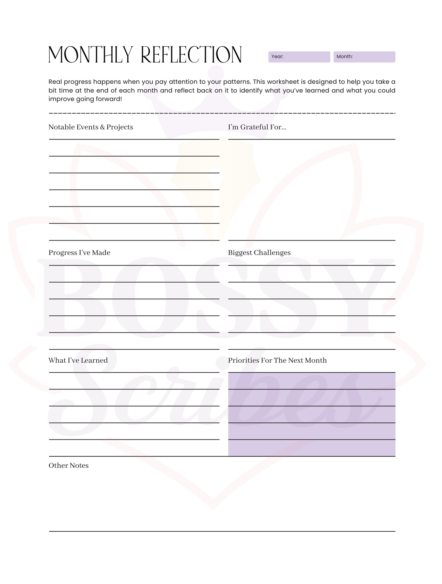 90-Day Planner | 3-Month Goal Setting & Daily Productivity Planner by Bossy Scribes