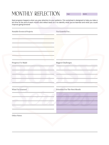 90-Day Planner | 3-Month Goal Setting & Daily Productivity Planner by Bossy Scribes