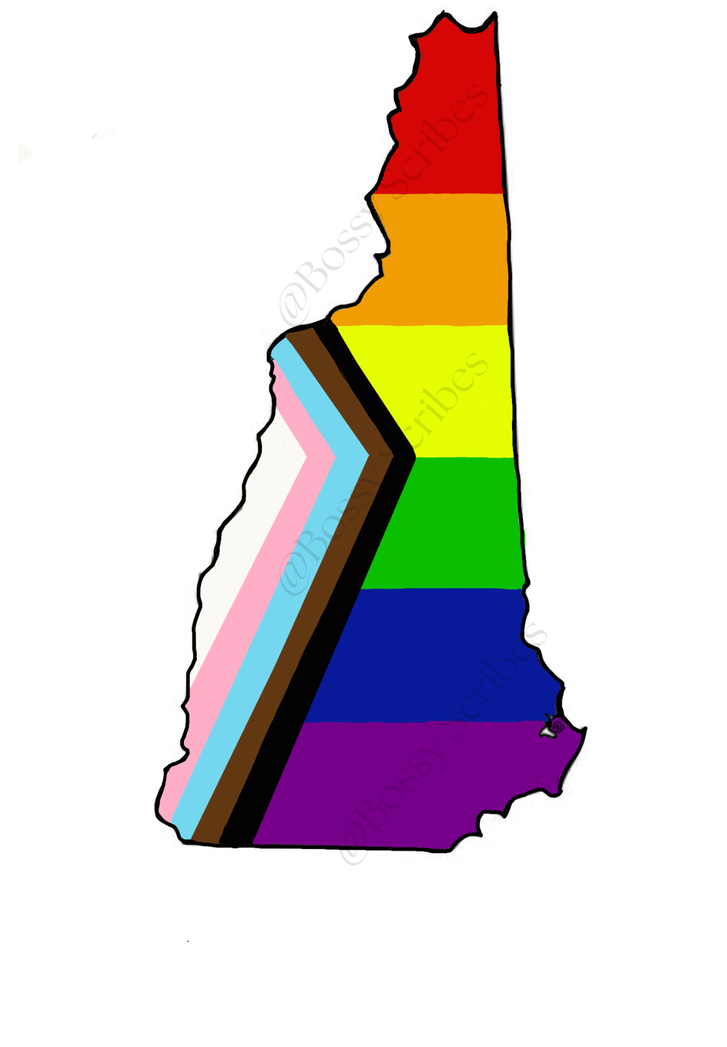 US States PRIDE Stickers
