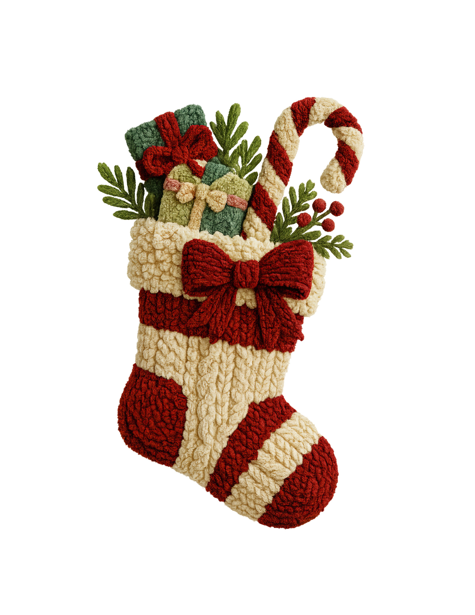 Faux-Knit Crochet Friends Stickers