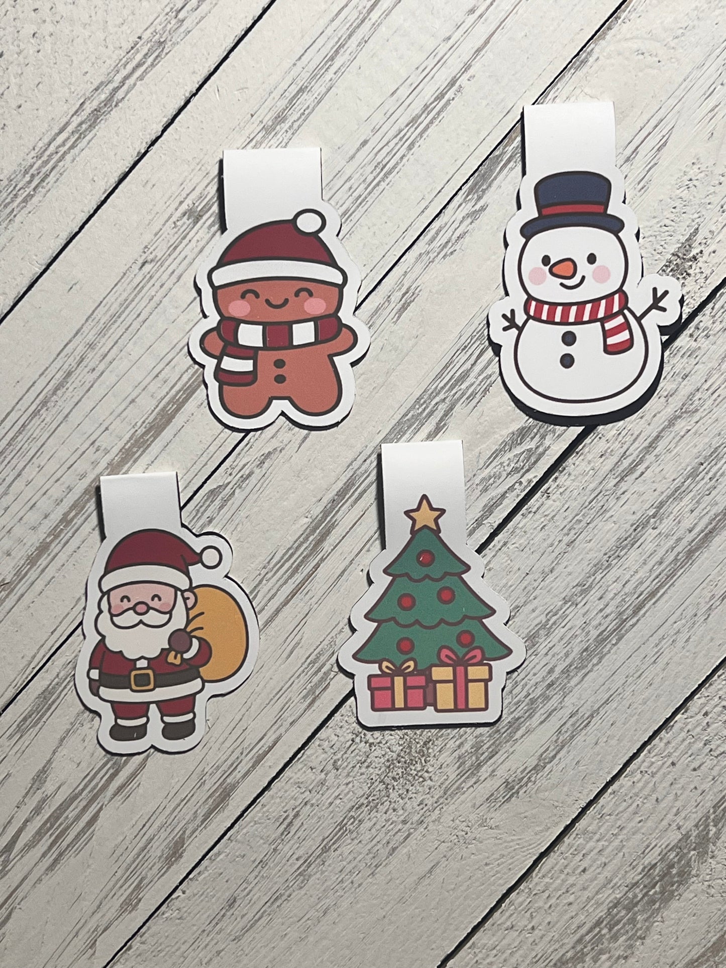 Christmas Magnetic Bookmarks (set of 4)