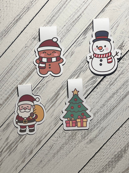 Christmas Magnetic Bookmarks (set of 4)
