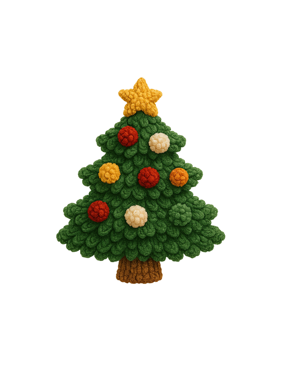 Faux-Knit Crochet Friends Stickers