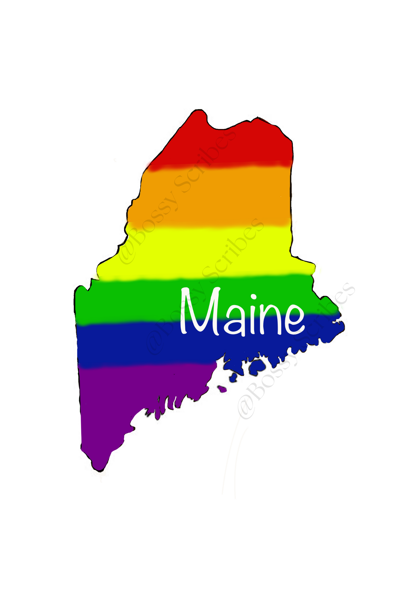 US States PRIDE Stickers