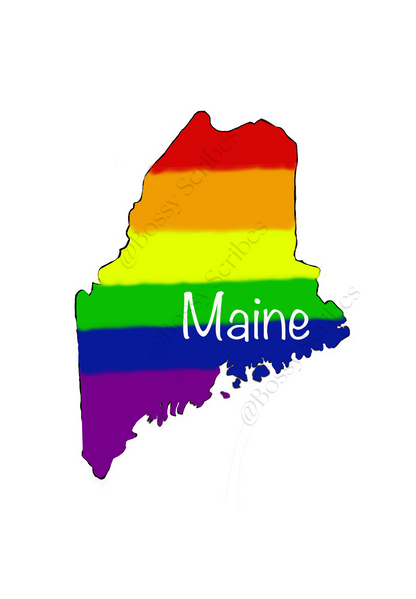 US States PRIDE Stickers