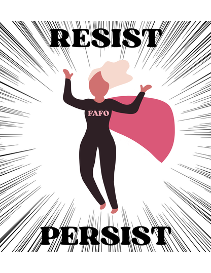 Resist Persist sticker