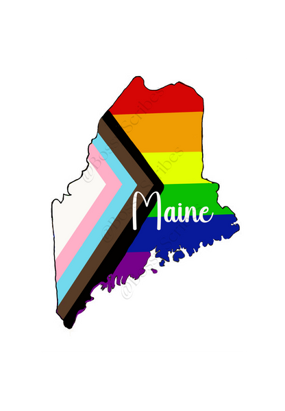 US States PRIDE Stickers