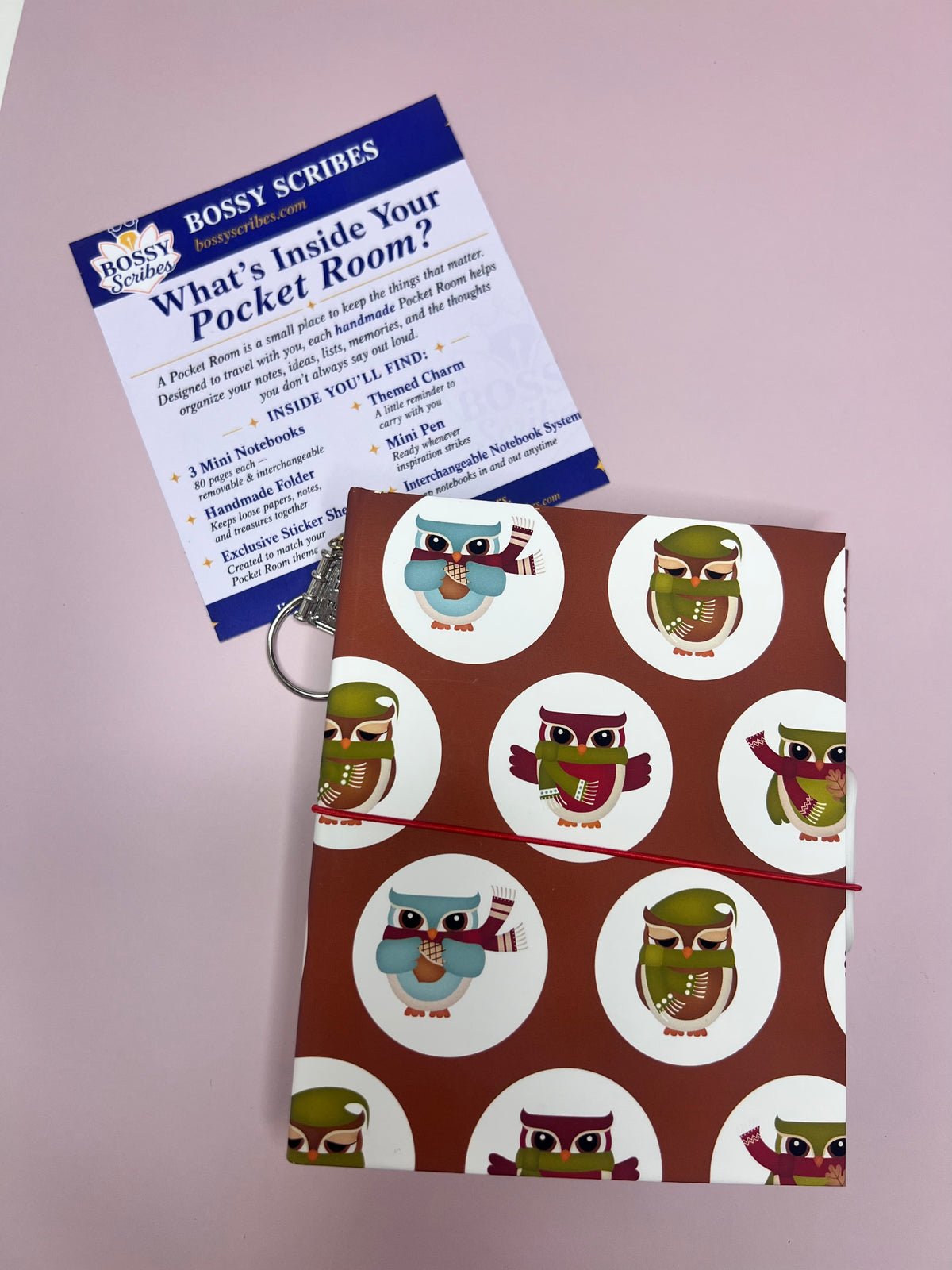 Pocket Room | Mini Traveler's Journal | Handmade Stationery Gift for Women
