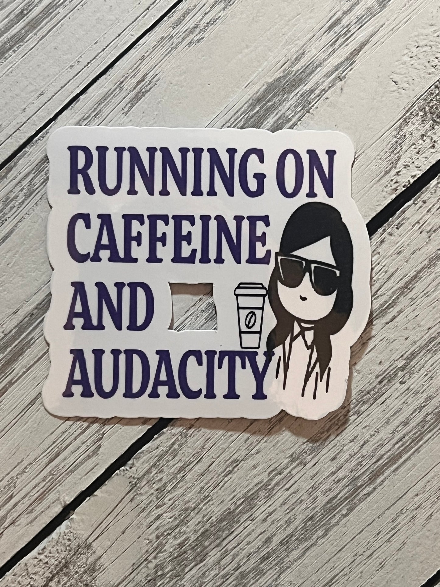 Running on Quote sticker