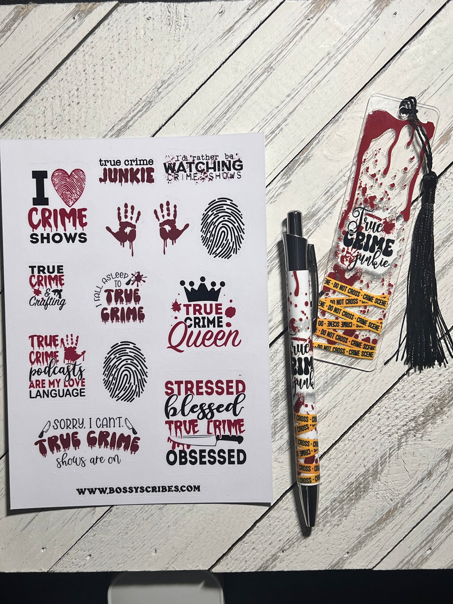 True crime sticker bundle