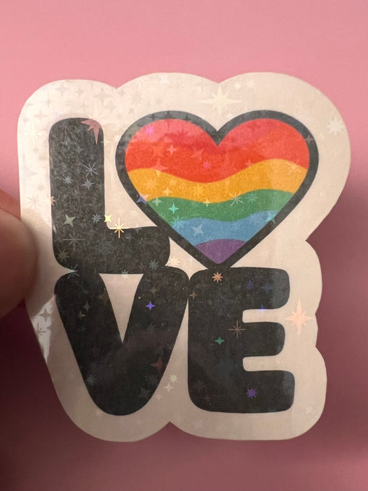 LOVE | Inclusion, Love & Identity Vinyl Stickers | Bossy Scribes