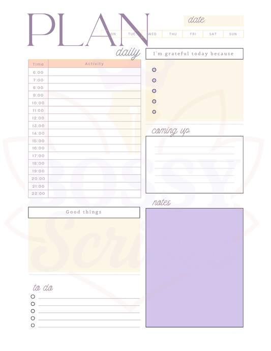 Printable Daily Planner