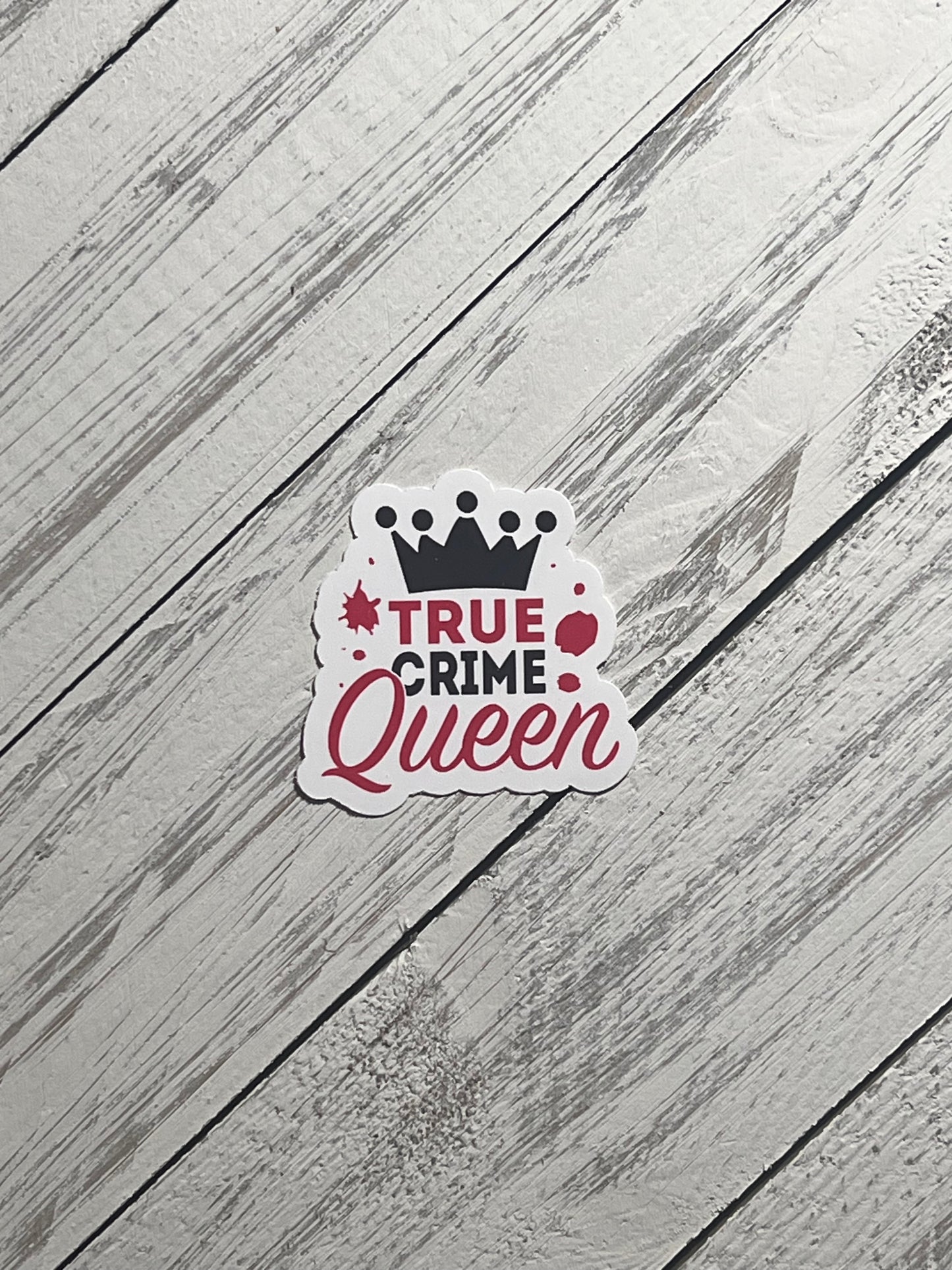 True Crime Stickers | Funny Vinyl Stickers for True Crime Fans | Bossy Scribes