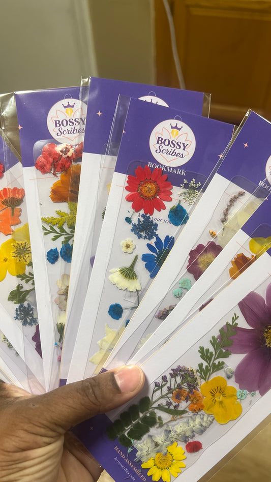 Pressed Flower Bookmark (1) | Real Dried Floral Bookmark | Handmade in New Hampshire