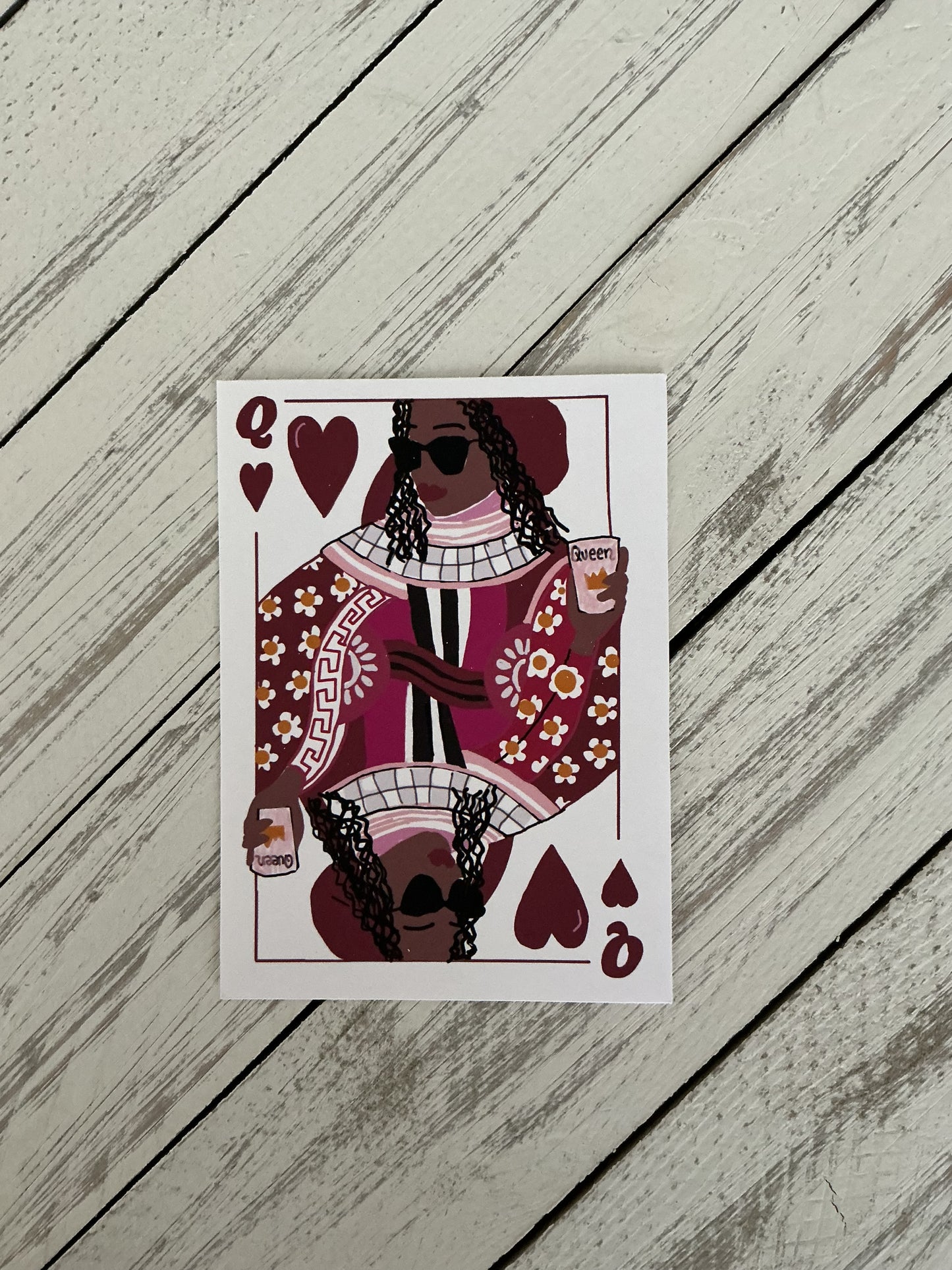 Black Queen of Hearts - Sticker