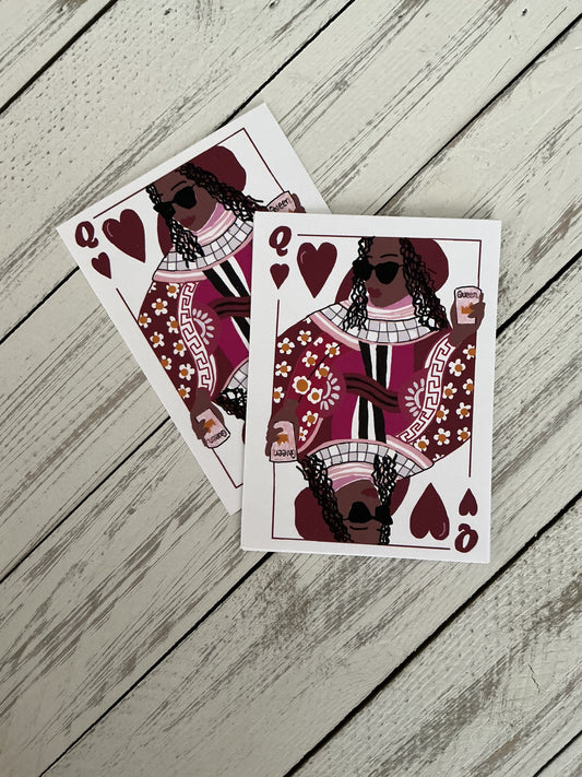 Black Queen of Hearts sticker