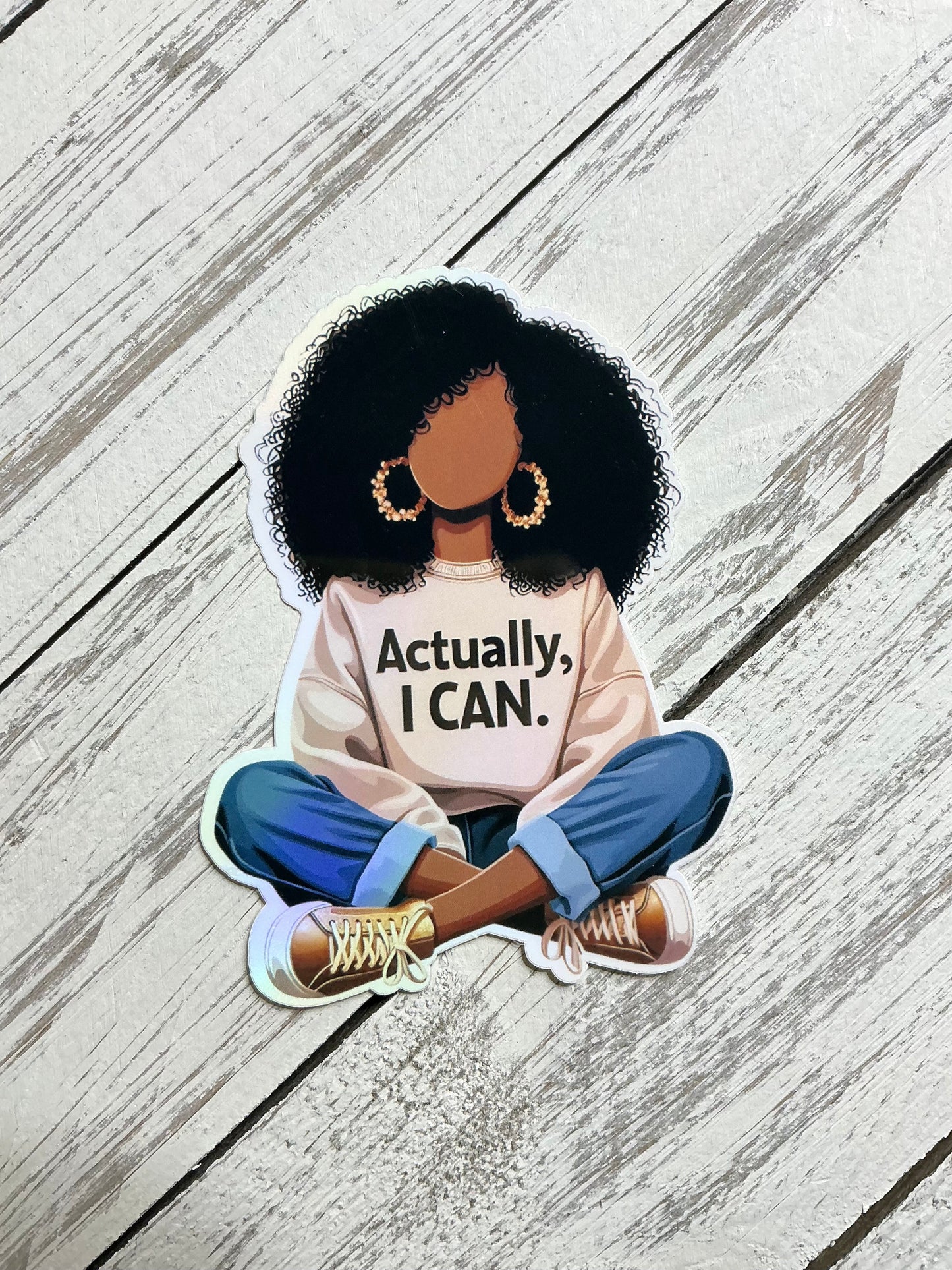 Actually I Can sticker