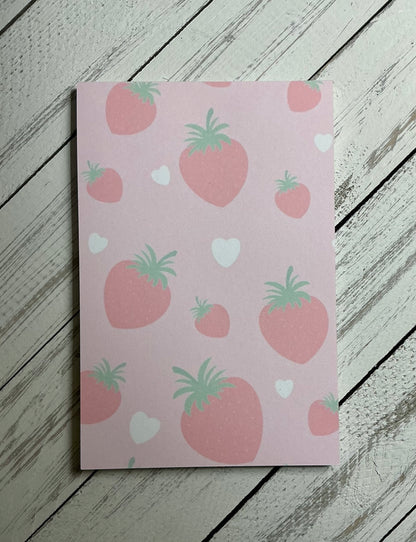 Strawberry Notepad