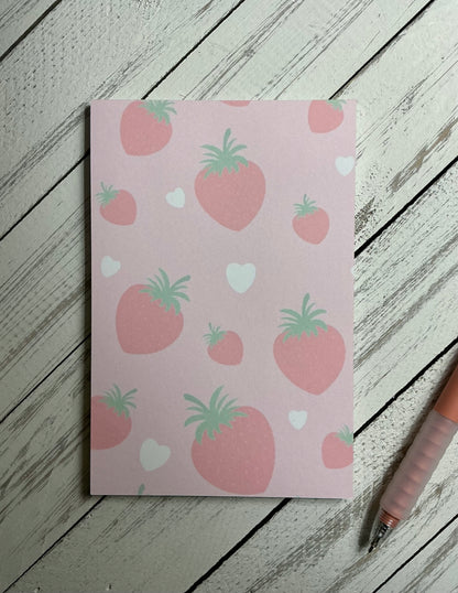 Strawberry Notepad