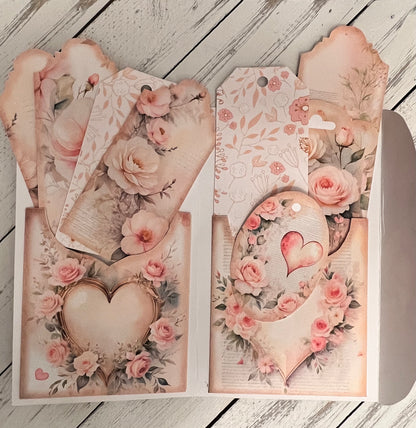 Bossy Scribes Junk Journal Folio – Romance | Goth | Purple | Black Lace (Finished Folio)