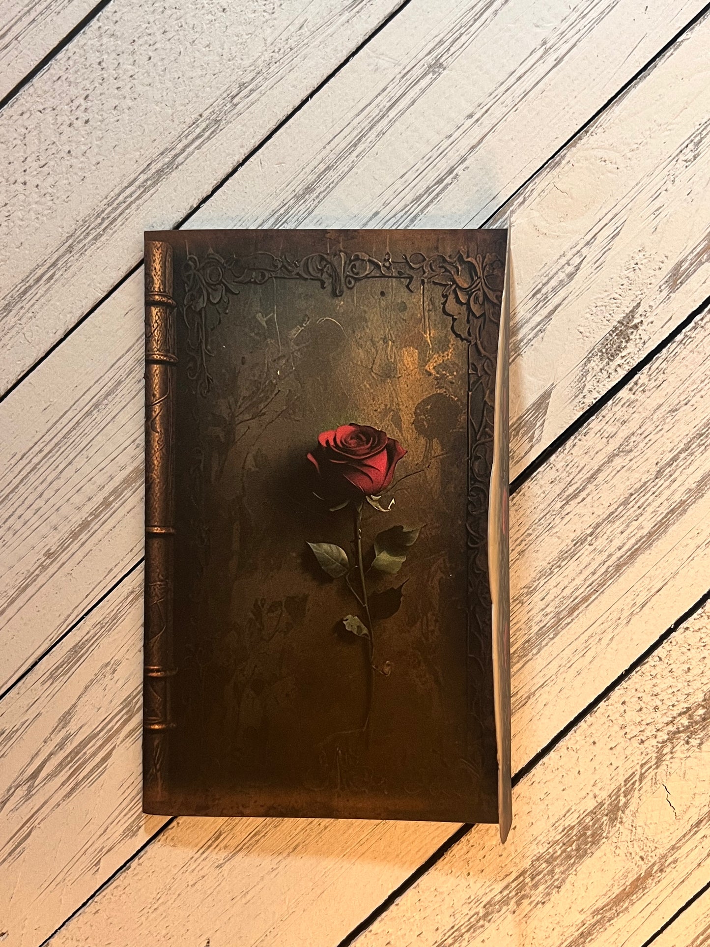 Bossy Scribes Junk Journal Folio – Romance | Goth | Purple | Black Lace (Finished Folio)