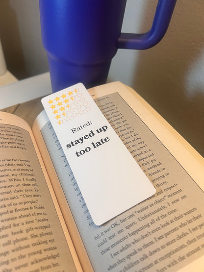 Stayed Up Too Late - A Bookish Bookmark Set (3-Pack)