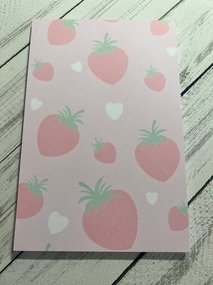 Strawberry Fields Notepad & Bookmark Set