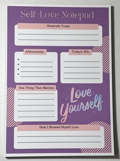 Self-Love Reflection Notepad