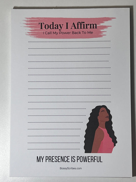 Affirmation 5”x7” Notepad