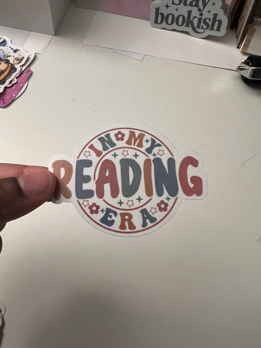 In My Reading Era | Vinyl Stickers for Readers | BookTok & Romance | Bossy Scribes