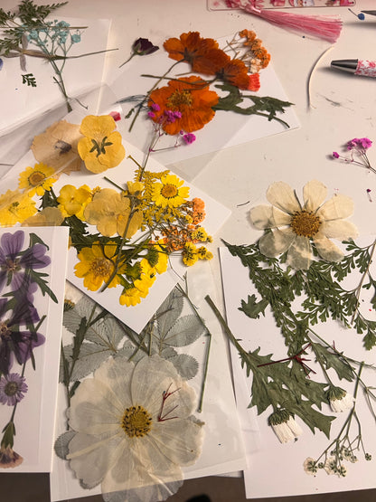Pressed Flower Bookmark | Real Dried Floral Bookmark | Handmade Botanical Gift | Unique Book Lover Gift | Laminated Flower Bookmark