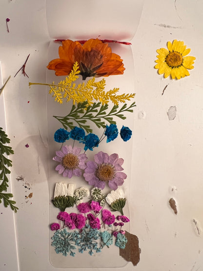 Pressed Flower Bookmark | Real Dried Floral Bookmark | Handmade Botanical Gift | Unique Book Lover Gift | Laminated Flower Bookmark