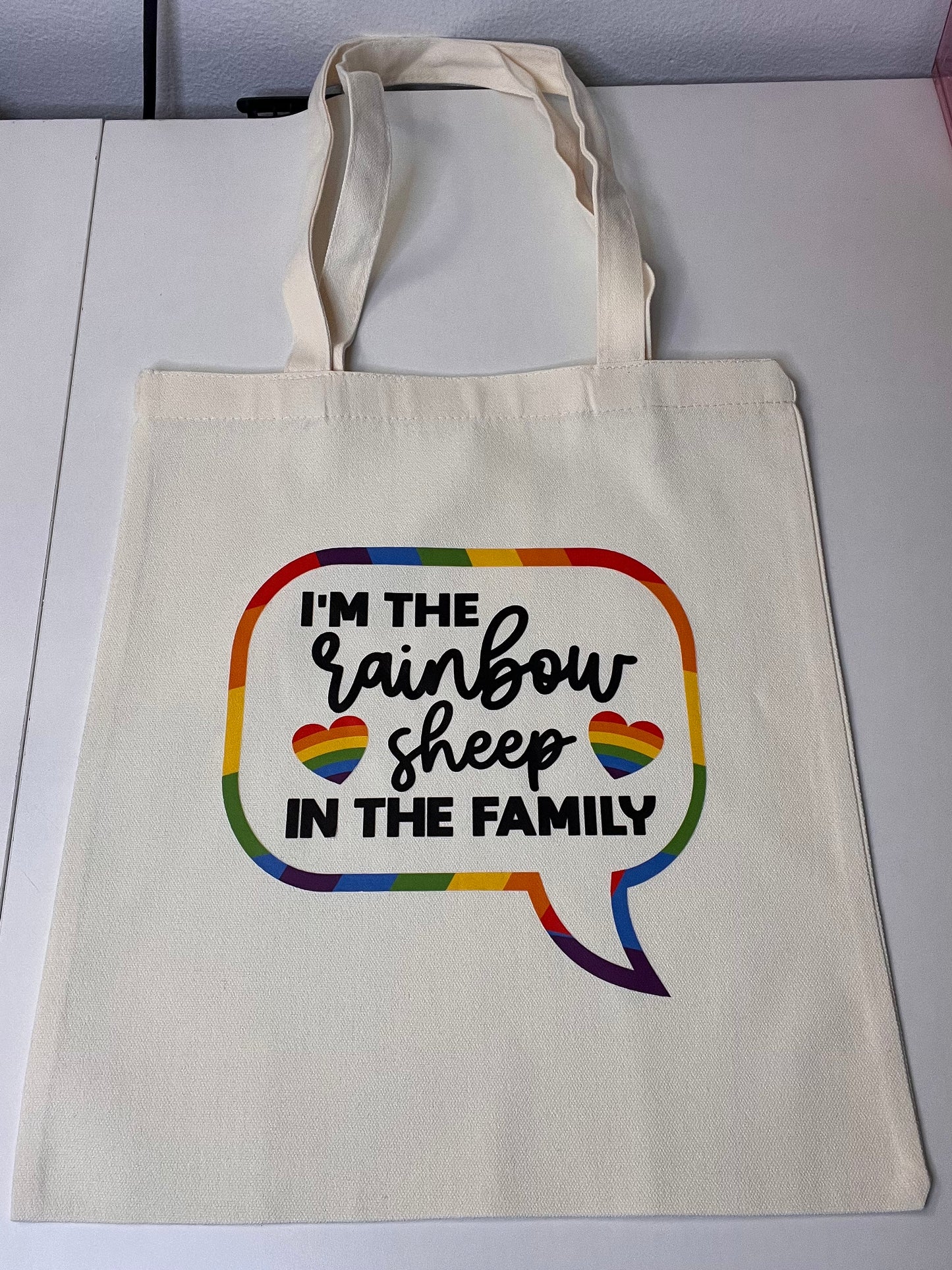 "Rainbow Sheep of the Family" Pride Tote