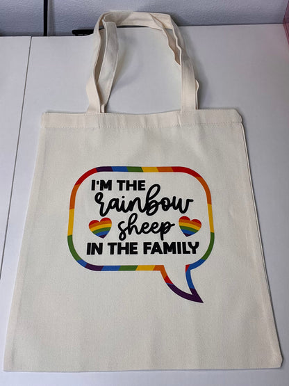 "Rainbow Sheep of the Family" Pride Tote