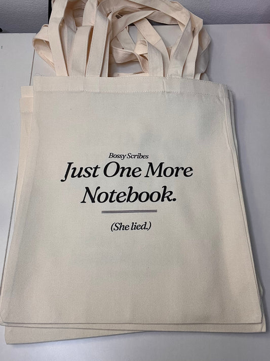 Just One More Notebook Tote — Bossy Scribes