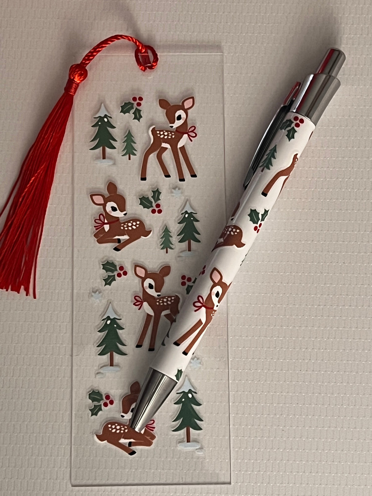 Christmas Pen & Bookmark Set