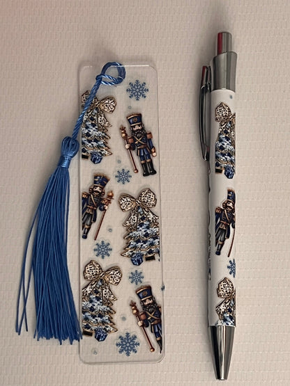 Christmas Pen & Bookmark Set