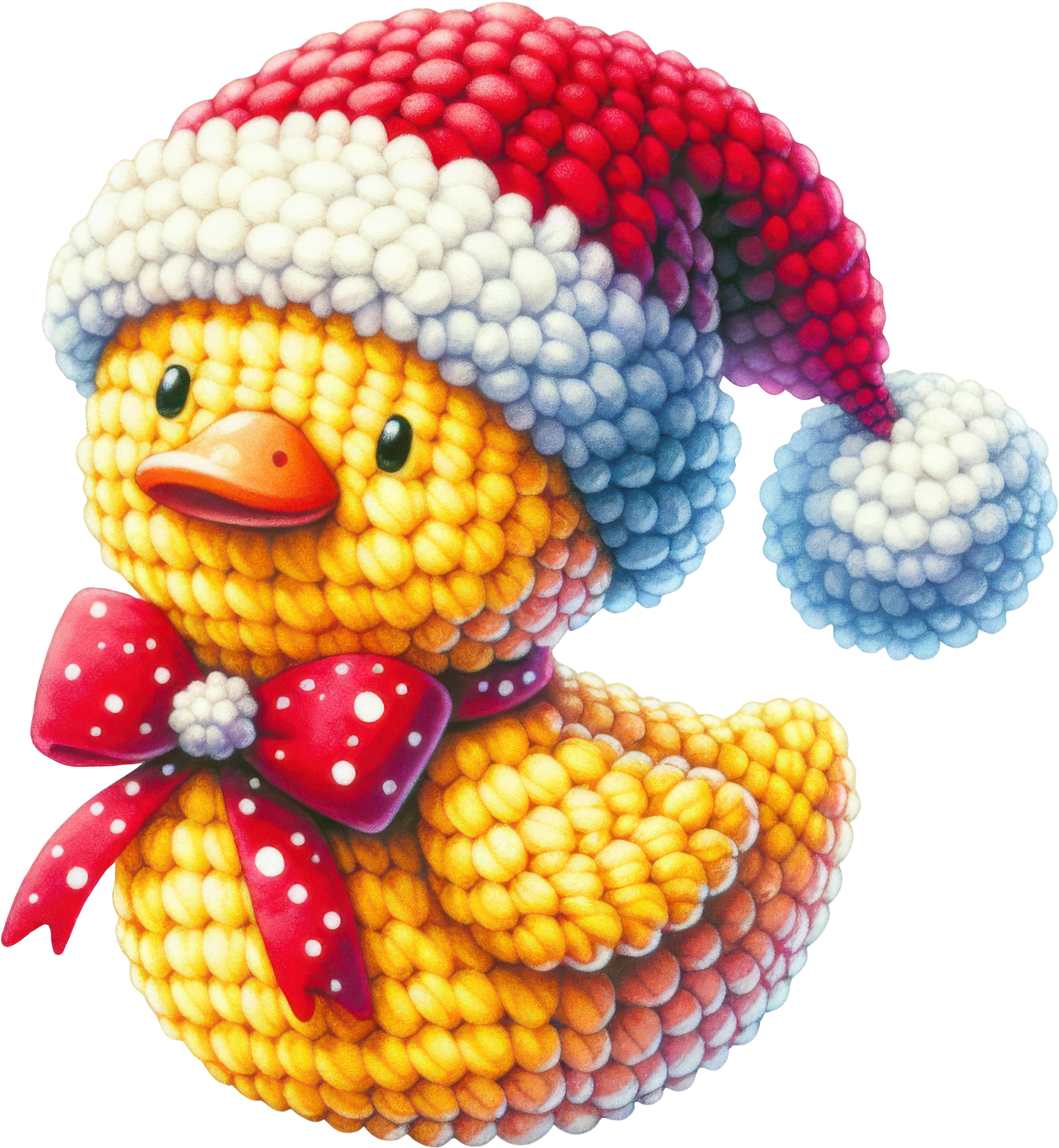 Faux-Knit Crochet Friends Stickers