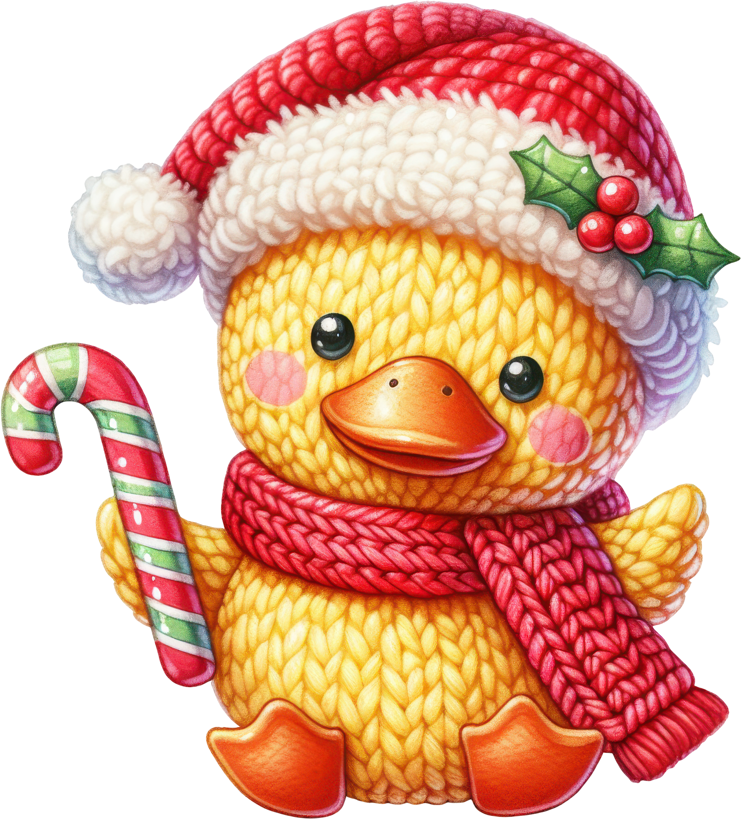 Faux-Knit Crochet Friends Stickers