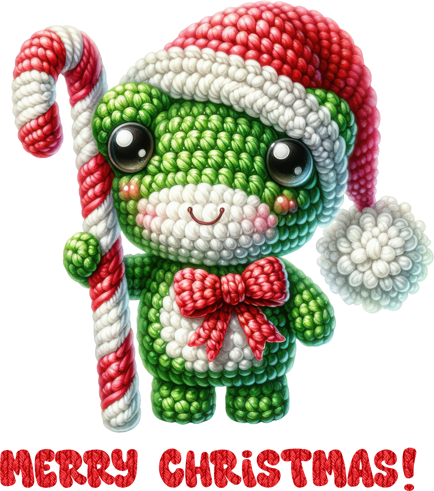 Faux-Knit Crochet Friends Stickers