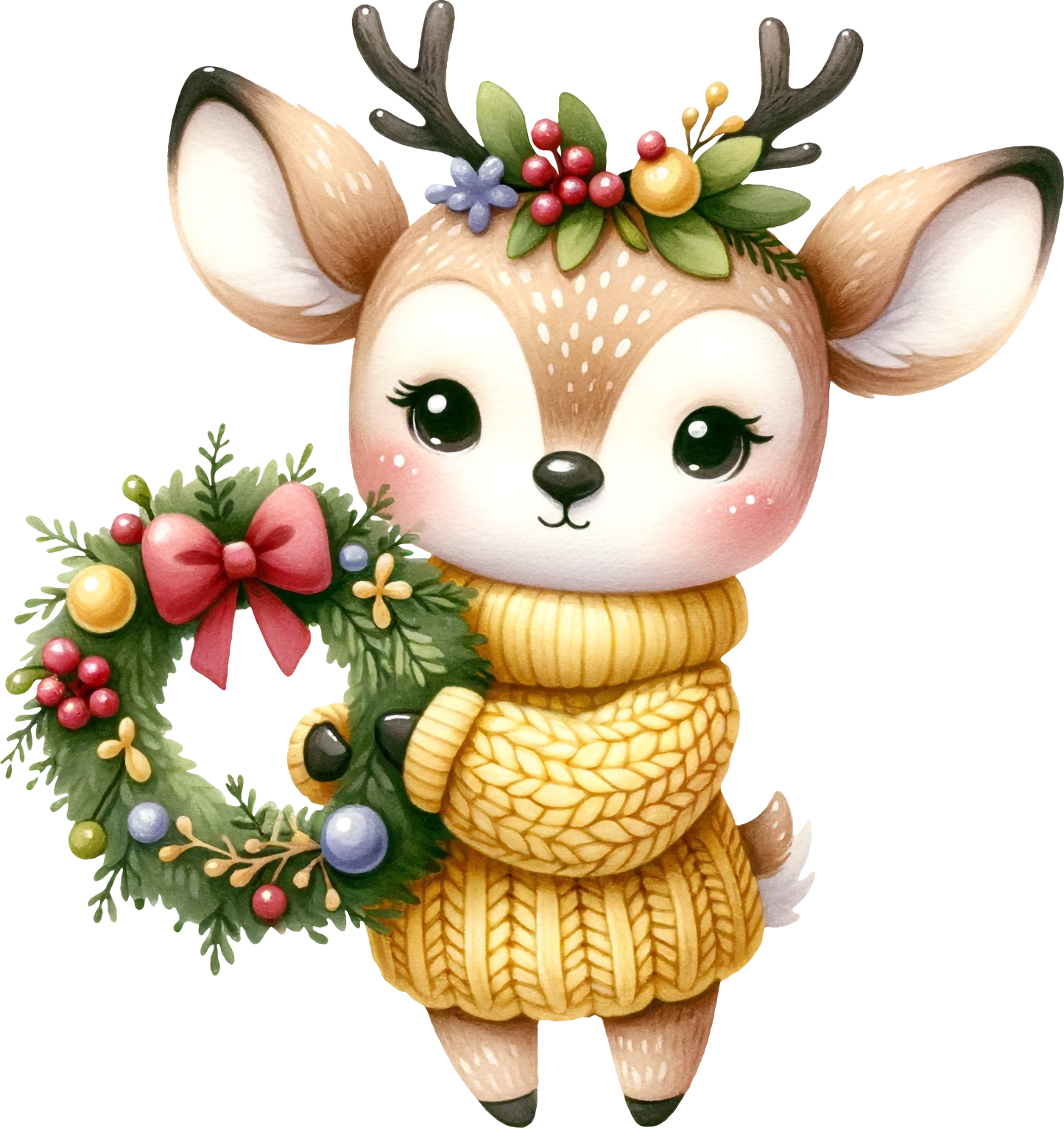 Faux-Knit Crochet Friends Stickers